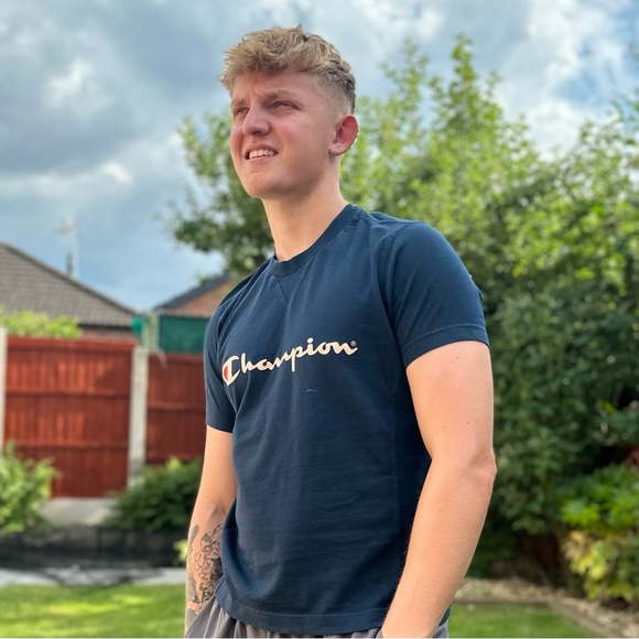 Champion navy tee shirt - Picture 2 of 4